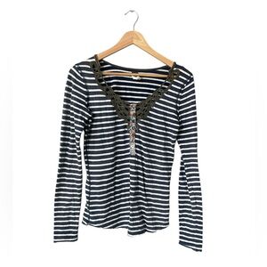 We The Free Call Back Henley Striped Shirt